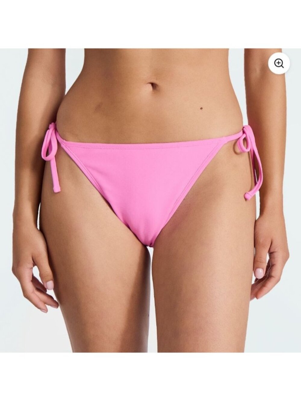 Wild Fable Pink Tie Side Bikini Bottom Low Rise Extra High Leg Cheeky Medium NWT